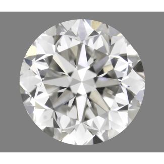 0.50 Carat Round H VS2 G EX GIA Natural Diamond