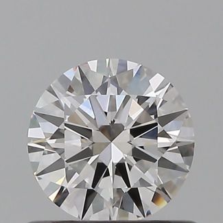 0.55 Carat Round F VVS1 EX GIA Natural Diamond