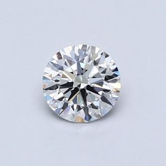 0.5 Carat Round F VVS1 EX GIA Natural Diamond