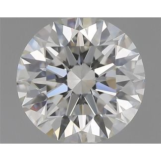 0.51 Carat Round H VVS1 EX GIA Natural Diamond