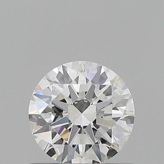 0.57 Carat Round H VVS1 EX GIA Natural Diamond