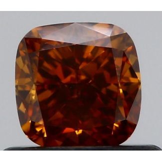 0.56 Carat Cushion Modified Fancy Deep Brown SI1 - VG GIA Natural Diamond