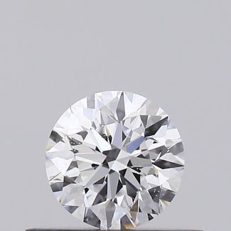 0.32 Carat Round D SI1 EX GIA Natural Diamond