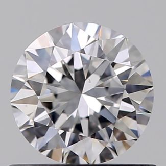 0.60 Carat Round D VS2 VG EX GIA Natural Diamond