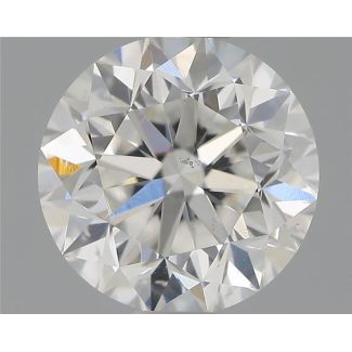 0.90 Carat Round G SI1 GD EX GIA Natural Diamond