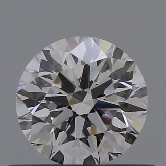 0.45 Carat Round D VVS1 EX GIA Natural Diamond