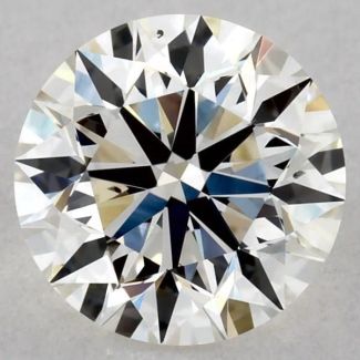 0.74 Carat Round I SI1 EX GIA Natural Diamond