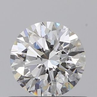 0.51 Carat Round F IF EX GIA Natural Diamond