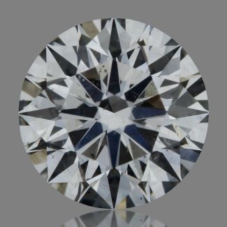 0.51 Carat Round E SI2 EX VG GIA Natural Diamond