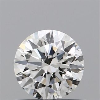 0.5 Carat Round H SI1 EX GIA Natural Diamond