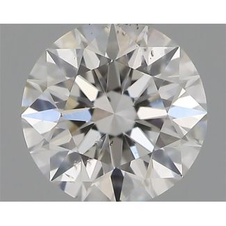 0.38 Carat Round G SI1 EX GIA Natural Diamond