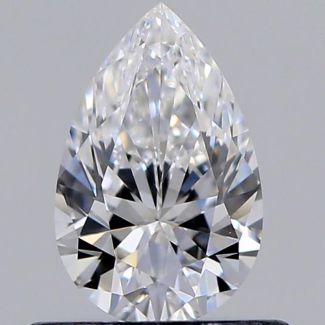 0.51 Carat Pear D VVS2 - EX VG GIA Natural Diamond