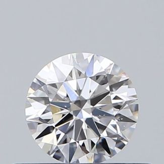 0.35 Carat Round E VS2 EX VG GIA Natural Diamond