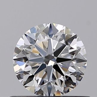 0.51 Carat Round D VS2 VG EX GIA Natural Diamond