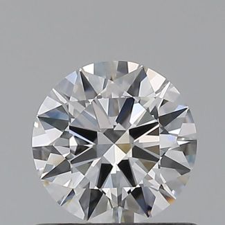 0.57 Carat Round D VVS1 EX GIA Natural Diamond