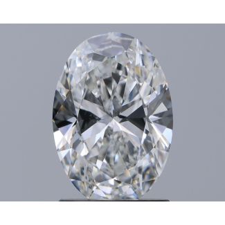 1.5 Carat Oval F SI1 - EX GIA Natural Diamond