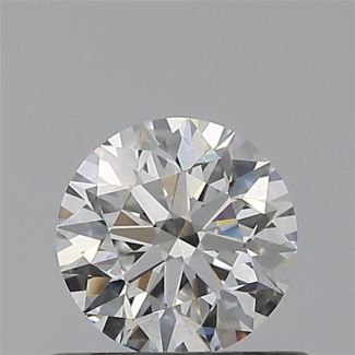 0.50 Carat Round F SI1 EX GIA Natural Diamond