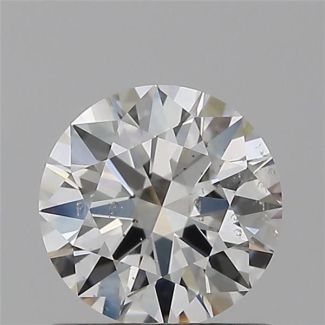 0.70 Carat Round H SI1 EX GIA Natural Diamond