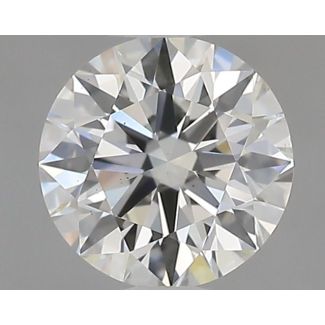 0.52 Carat Round H VS2 EX GIA Natural Diamond