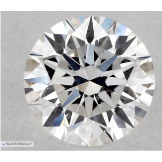 0.26 Carat Round E VVS1 EX GIA Natural Diamond