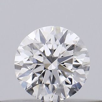 0.21 Carat Round E VVS1 EX GIA Natural Diamond