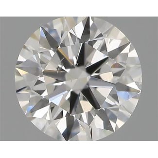 0.40 Carat Round H SI1 VG EX GIA Natural Diamond