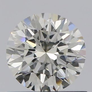 0.60 Carat Round K VVS1 VG GD GIA Natural Diamond