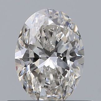 0.40 Carat Oval H VVS2 - EX VG GIA Natural Diamond