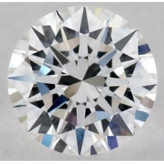 0.56 Carat Round F VVS2 EX GIA Natural Diamond