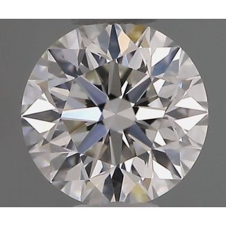 0.36 Carat Round G VVS2 EX GIA Natural Diamond