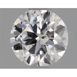 0.50 Carat Round F SI1 VG GD GIA Natural Diamond