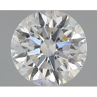 0.51 Carat Round F SI2 EX GIA Natural Diamond