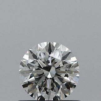 0.52 Carat Round J SI2 VG EX GIA Natural Diamond