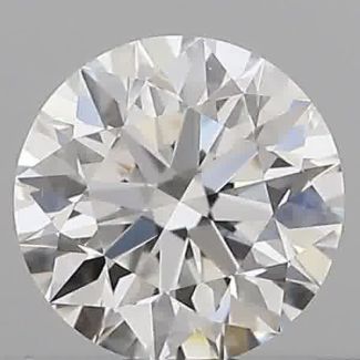 0.43 Carat Round F IF EX GIA Natural Diamond