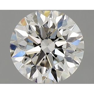 0.50 Carat Round I VS1 VG EX GIA Natural Diamond