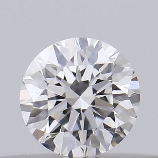 0.21 Carat Round D VVS2 EX GIA Natural Diamond