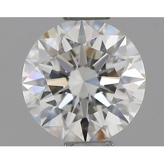 0.54 Carat Round H VVS2 EX IGI Natural Diamond