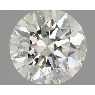 0.53 Carat Round G VS2 EX IGI Natural Diamond