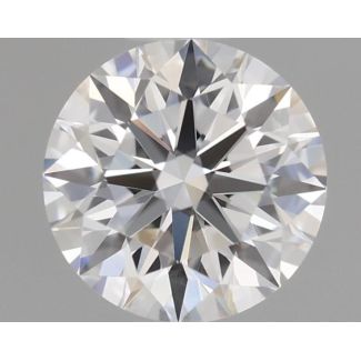 0.45 Carat Round F VS1 EX GIA Natural Diamond