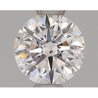 0.50 Carat Round D SI2 EX GIA Natural Diamond