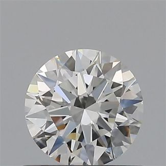 0.52 Carat Round H VVS1 EX GIA Natural Diamond