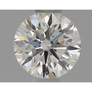 0.50 Carat Round H SI1 EX VG IGI Natural Diamond