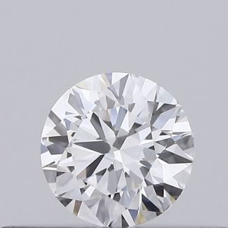 0.18 Carat Round D VS2 EX GIA Natural Diamond