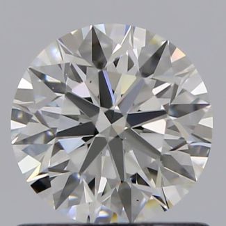 0.75 Carat Round H VS1 EX GIA Natural Diamond