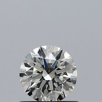 0.53 Carat Round K VVS1 EX GIA Natural Diamond