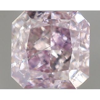 0.31 Carat Radiant Fancy Purplish Pink I1 - EX VG GIA Natural Diamond