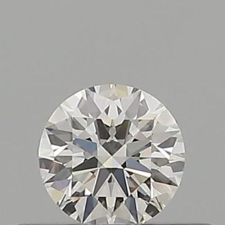 0.23 Carat Round H VVS1 EX GIA Natural Diamond