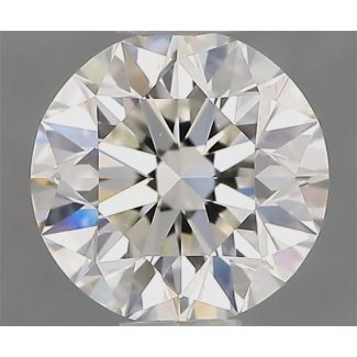 0.90 Carat Round H VS1 EX IGI Natural Diamond