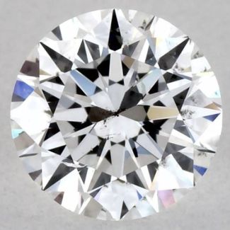 0.5 Carat Round D SI1 EX GIA Natural Diamond