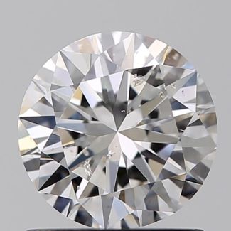 0.90 Carat Round E SI2 VG EX GIA Natural Diamond